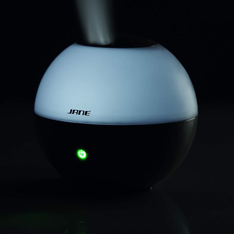 JANE Jané Ultrasonic Humidifier with Light for Aroma Oils, 2 Humidifying Levels, Touch Screen, Water Vapour Outlet, Rotating Black - Image 3