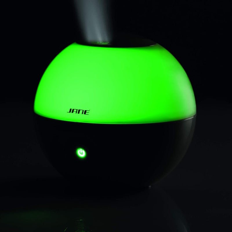 JANE Jané Ultrasonic Humidifier with Light for Aroma Oils, 2 Humidifying Levels, Touch Screen, Water Vapour Outlet, Rotating Black - Image 5