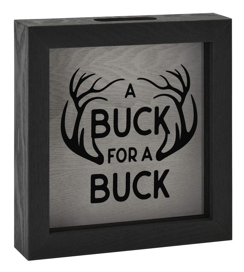 MCS Buck Fund Bank Shadowbox  Black Woodgrain - Image 3