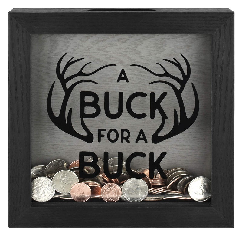 MCS Buck Fund Bank Shadowbox  Black Woodgrain - Image 2