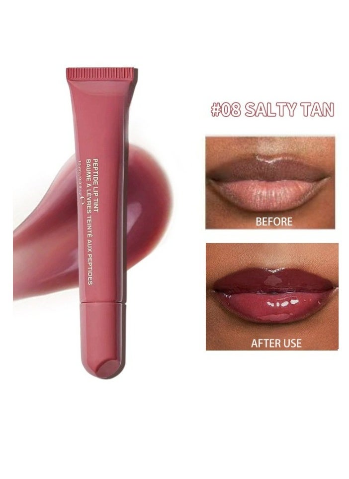 Simple Lip Support Adhesive Iphone Mobile Phone Case, Mobile Phone Lip Gloss Rubber Case, Moisturizing Lipstick Lip Support(Salty tan))