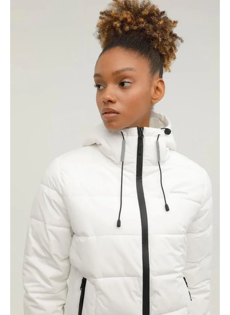 لامبرجاك Apreski Coat White Color Women's Coat