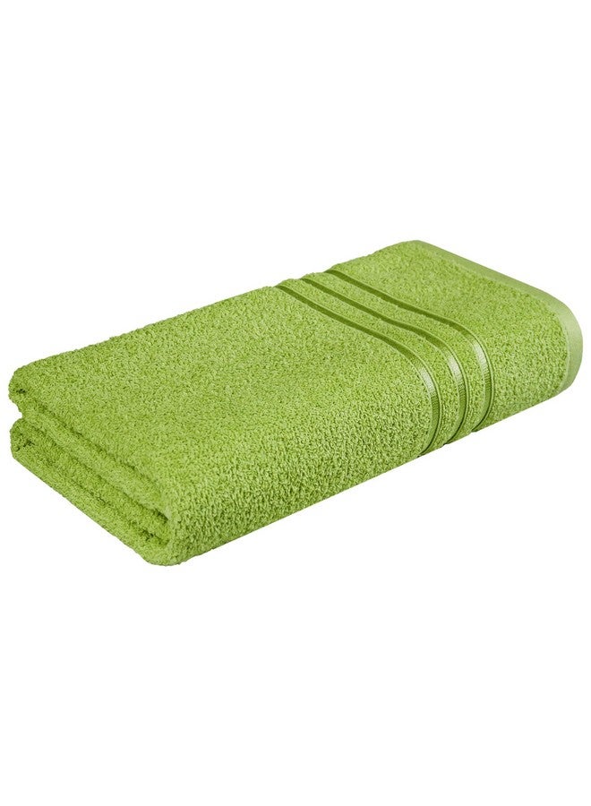 MYTRIDENT Bath Towel for Men/Women | Comfort Living | Quick Drying | Travel Friendly | 1 Piece Large Size | 100% Cotton 400 GSM | 70 x 140 cm - Lime Green - Image 1