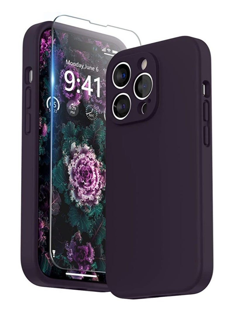 Raxoom iPhone 14 Pro Max Case with Screen Protector, (with Camera Protection + Soft Microfiber Lining) Liquid Silicone Phone Case - Image 1