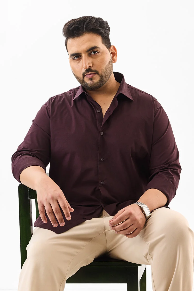 SNITCH Stretch Plus Size Regular Fit Shirt