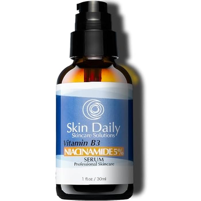 Skin Daily Skincare Solutions SkinDaily Niacinamide Serum for Face -1oz- Vitamin B3 Pore Minimizer Dermatologist Recommend Concentration - Targets Aging Skin, Wrinkles, Dark Spots - Superior Moisturizer and Skin Brightening - Image 1