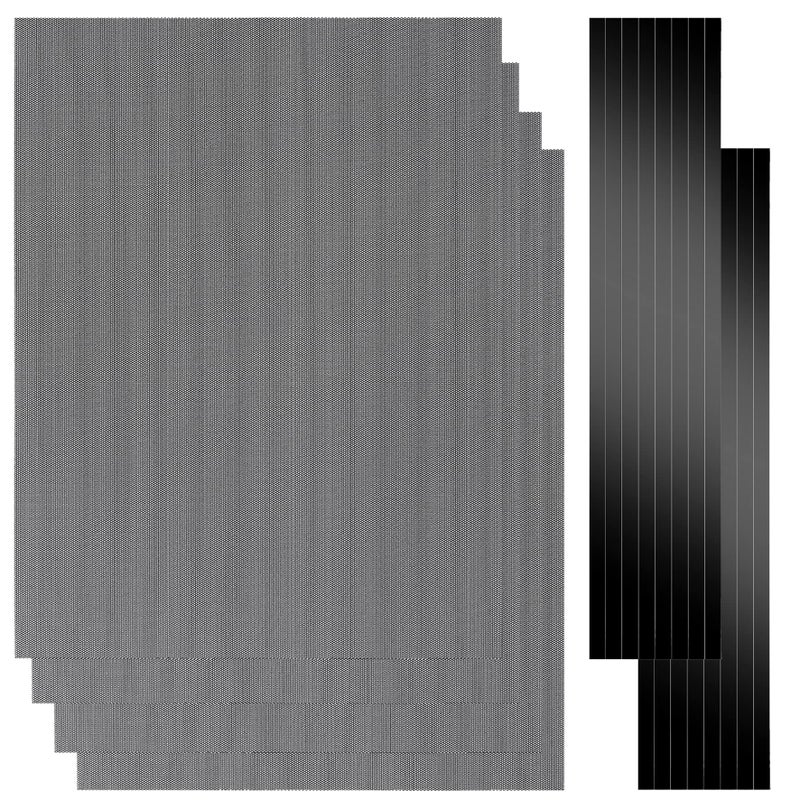 YSSHUI [4 Pack] 400x300mm DIY PC Case Dust Mesh Filter, PVC Dustproof Mesh Filter Cover with Magnetic Strip for Computer PC Case - Image 3