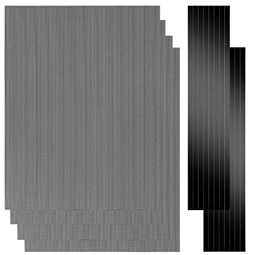 YSSHUI [4 Pack] 400x300mm DIY PC Case Dust Mesh Filter, PVC Dustproof Mesh Filter Cover with Magnetic Strip for Computer PC Case - Image 1
