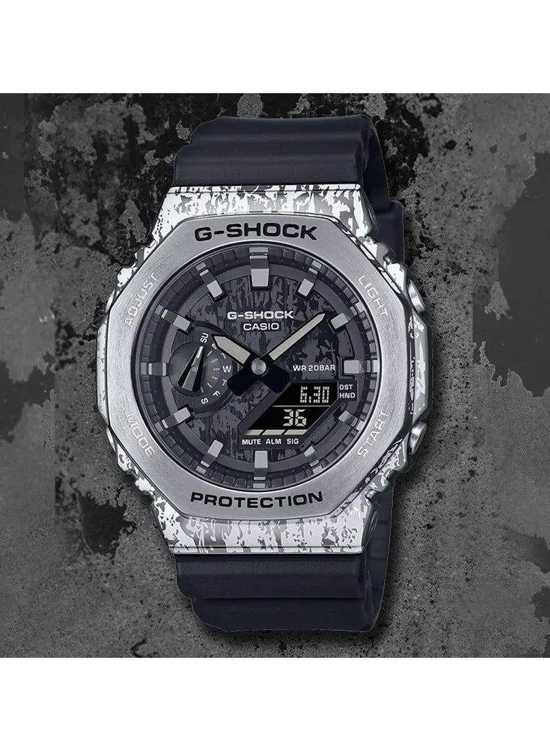 كاسيو ساعة كاسيو جي شوك سلسلة التمويه الرقمي التناظري جي إم - 2100GC-1ADR للرجال - Image 3