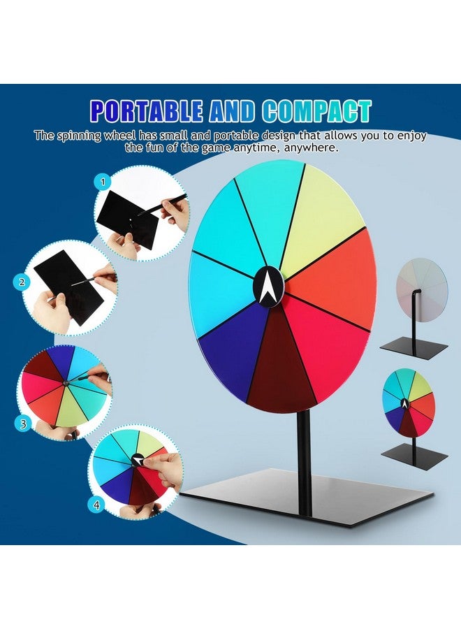 TOYANDONA عجلة الحظ TOYANDONA، عجلة دوارة للجوائز، عجلة الروليت، لعبة عجلة الجوائز، مع قلم مسح جاف وممحاة لعجلة الحظ، لعبة دوارة للجوائز في الكرنفال - Image 4