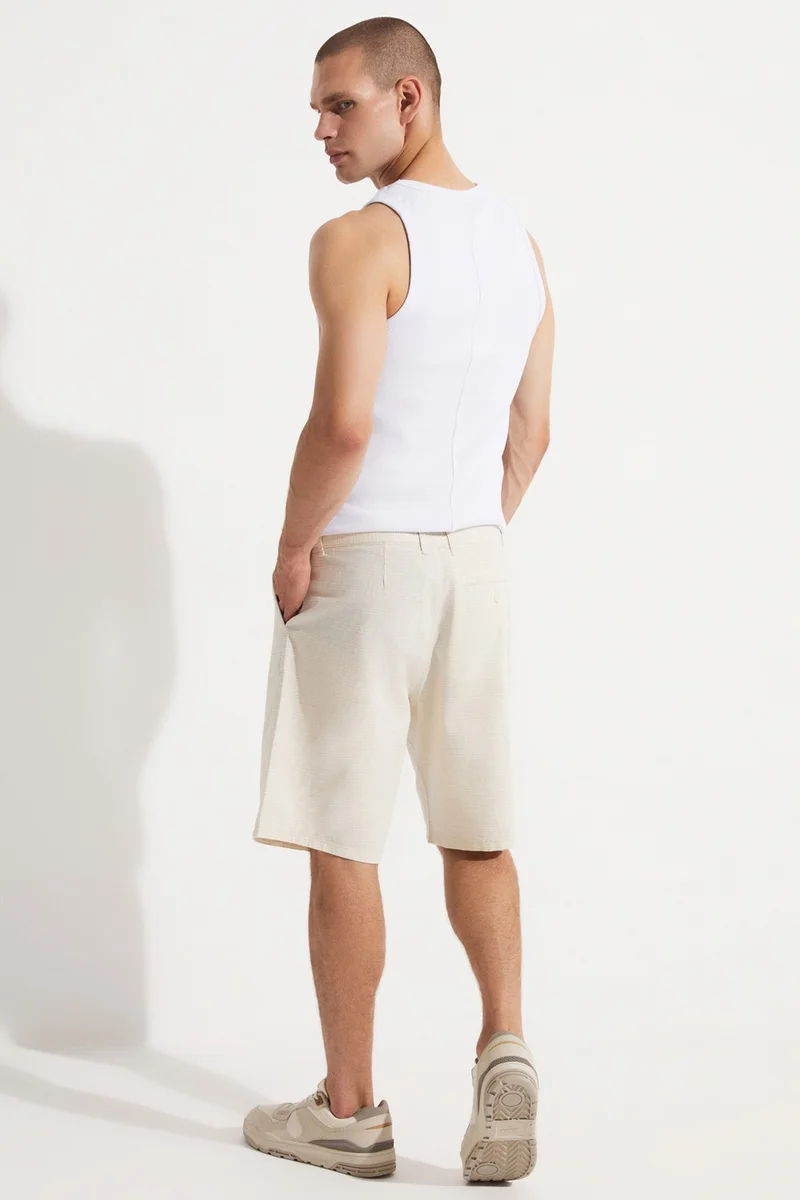 JUNE Men's Regular Fit 100% Cotton Shorts