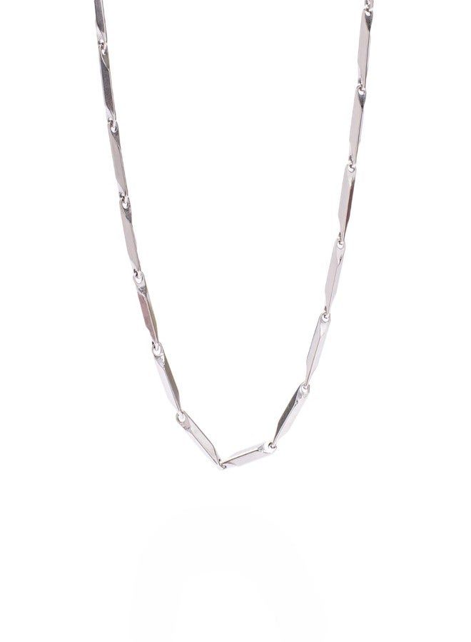 SALTY ALPHA Anti Tarnish Stainless Steel Figaro Italian Neck Chain for Men | Stylish Necklace | Comfortable & Long-Lasting | Minimal Jewelry | Durable Pendant Chain Jewelry for Everyday Wear & Gifting | Marriage, Birthday | Gift for Valentine Day - Image 1