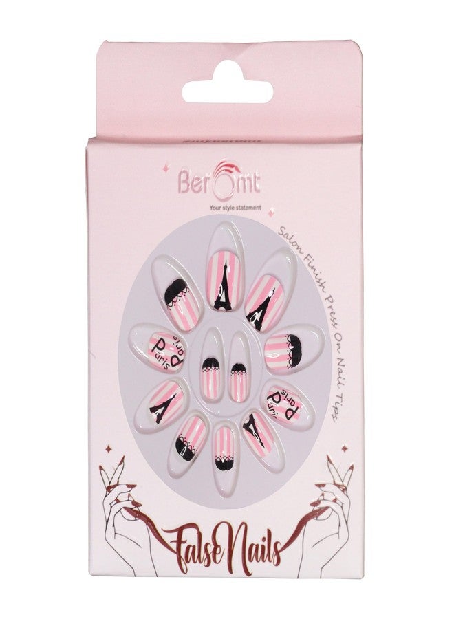 Beromt Press On Nails Beautiful Printed Multicolor Nails For Children With Printed Design - - Image 4