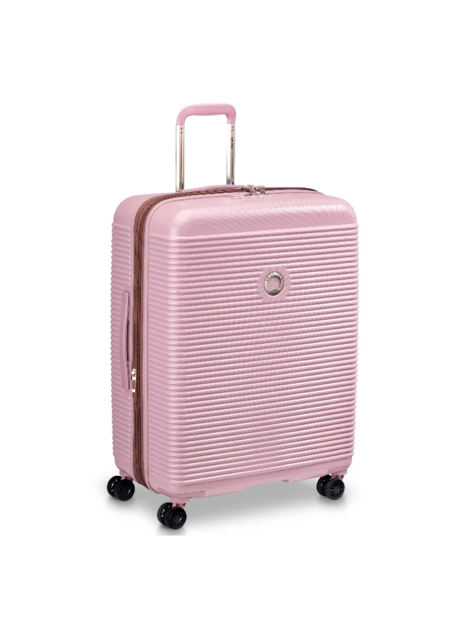 DELSEY Freestyle Expandable Double Swivel Wheels Trolley Suitcase 82cm Peony