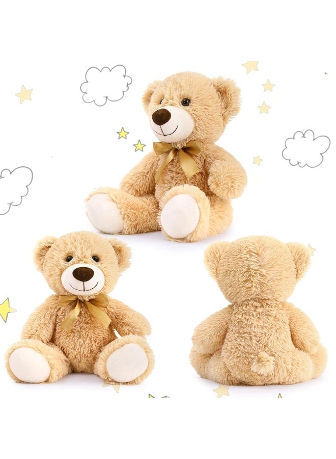 MaoGoLan ماو غولان دمى دببة صغيرة بالجملة لحفلات استقبال المواليد، 10 عبوات من دمى دببة محشوة صغيرة بالجملة، 13.5" دببة محشوة صغيرة للاحتفالات، أعياد الميلاد، عيد الميلاد، زينة الحفلات - Image 5