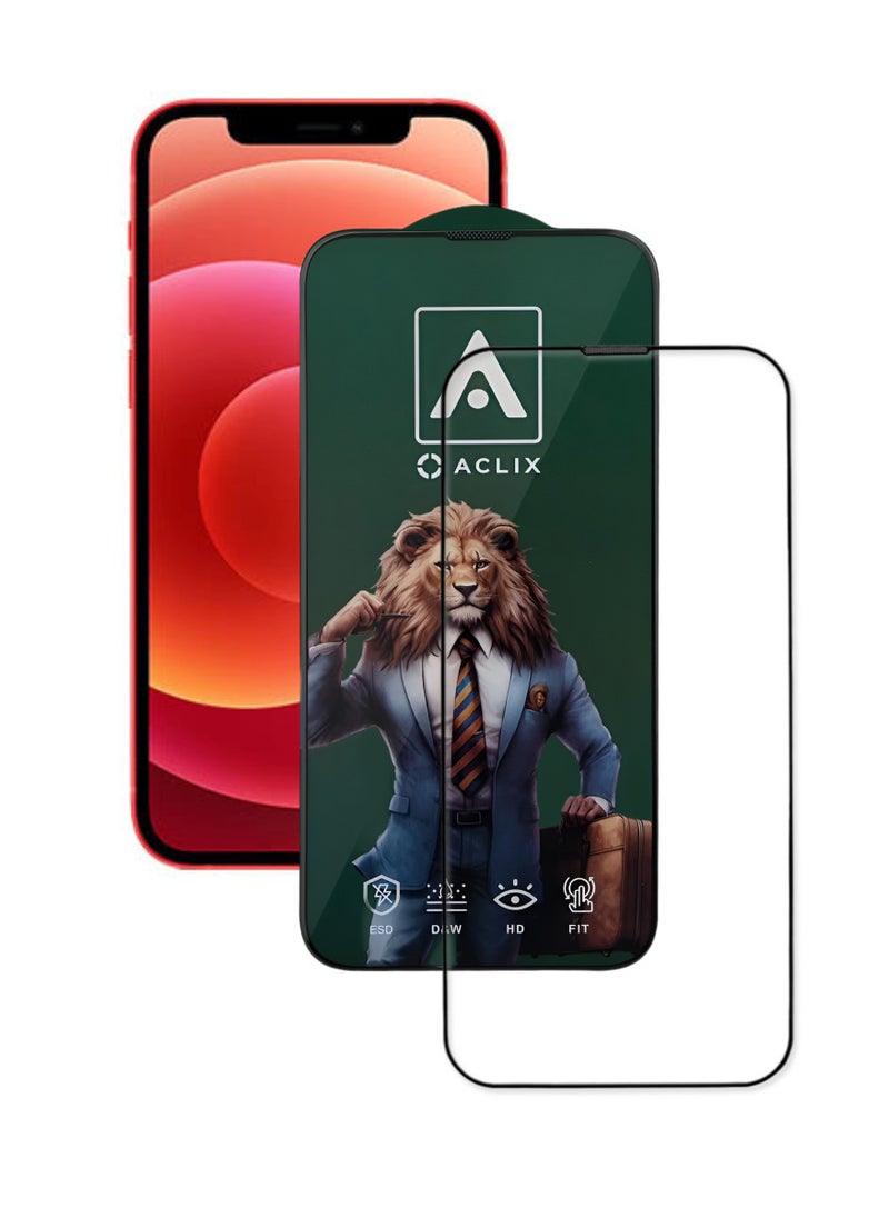ACLIX Antistatic ESD Dustproof Premium Quality High Definition Tempered Glass Screen Protector Designed For  iPhone 12 - Image 1