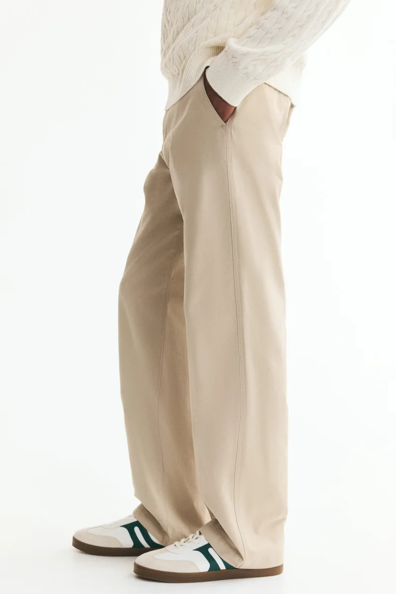 H&M  Relaxed Fit Cotton chinos for Men | Best Price UAE