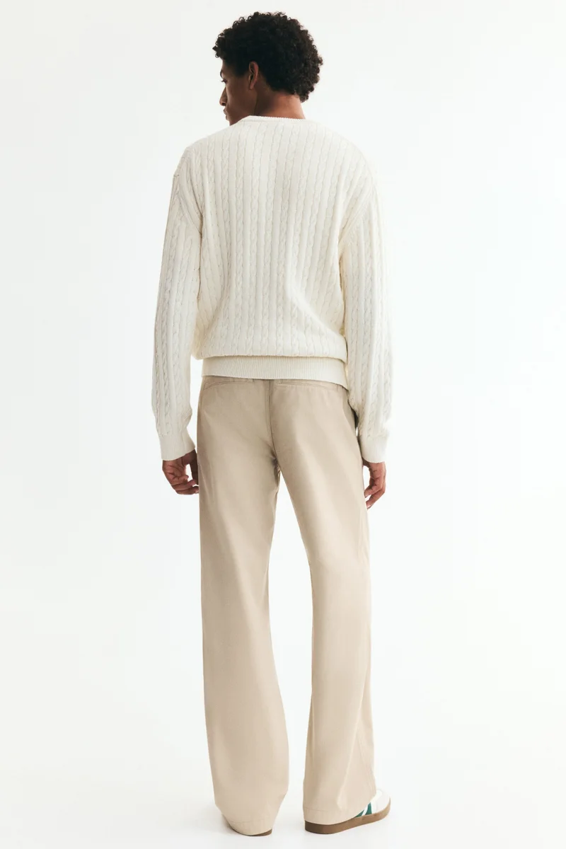 H&M  Relaxed Fit Cotton chinos for Men | Best Price UAE