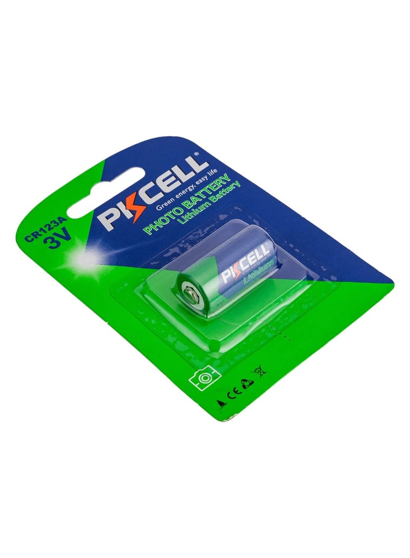 بي كي سيل 1-Piece PKCELL CR123A Lithium 3V PHOTO Battery - Image 5