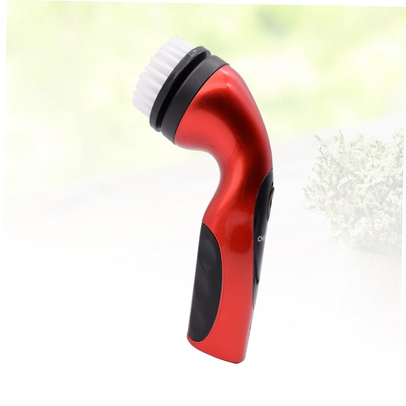 Rechargeable Red Portable Shoe Polisher Electric Scrubber with US Plug Lightweight Leather Shoe Care Kit - Image 4