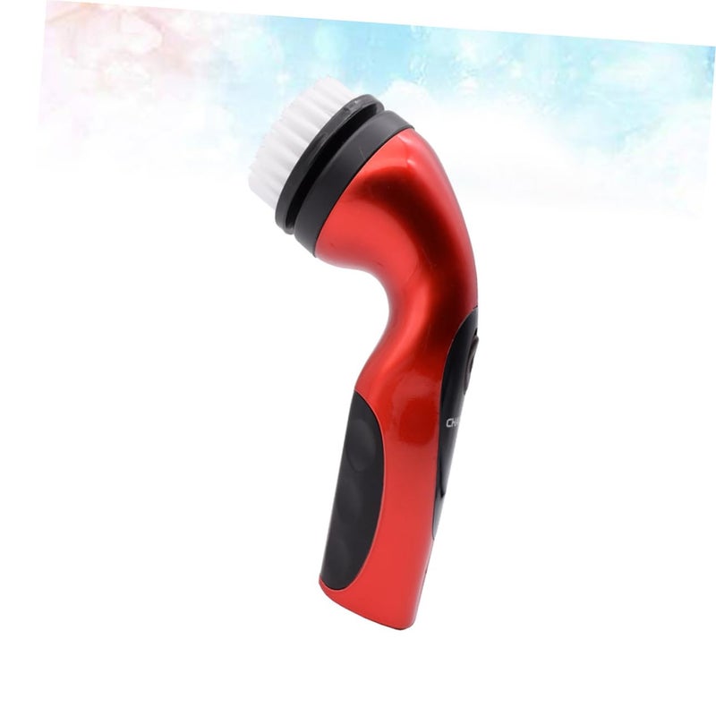 Rechargeable Red Portable Shoe Polisher Electric Scrubber with US Plug Lightweight Leather Shoe Care Kit - Image 5