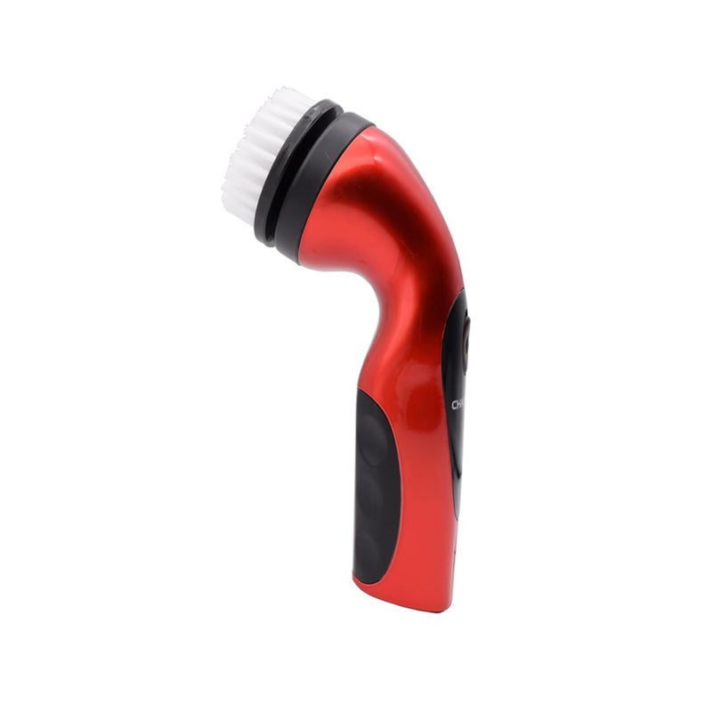 Rechargeable Red Portable Shoe Polisher Electric Scrubber with US Plug Lightweight Leather Shoe Care Kit - Image 2
