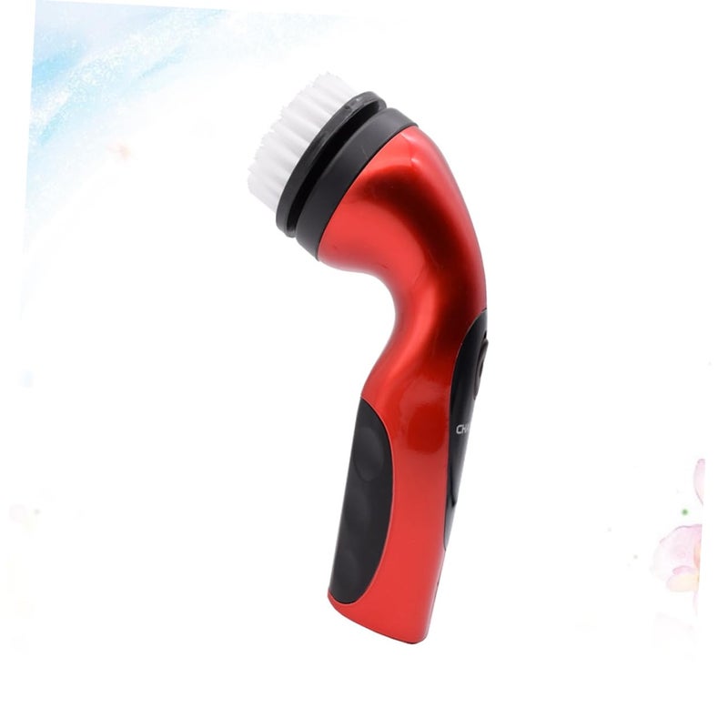 Rechargeable Red Portable Shoe Polisher Electric Scrubber with US Plug Lightweight Leather Shoe Care Kit - Image 3
