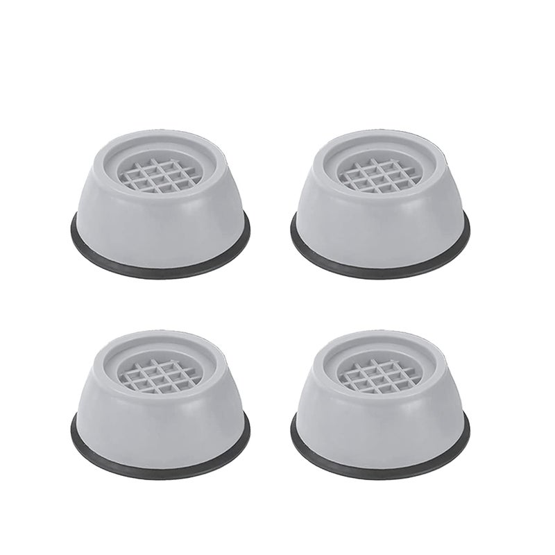 MARGI ENTERPRISE MARGI ENTERPRISE Plus Washer Dryer Anti Vibration Pads with Suction Cup Feet Foot Pad for Fridge Washing Machine Leveling Feet Anti Walk Pads Shock Absorber Furniture Lifting Base4 Piece - Image 1