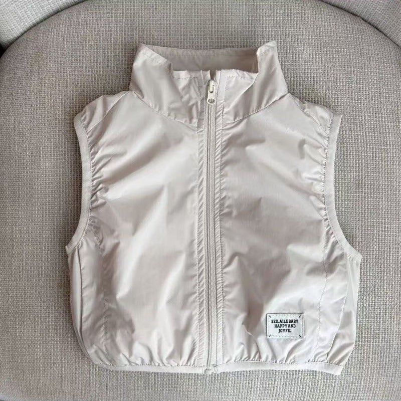 Vest Vest For Boys And Girls In Spring And Autum Outer Wear Baby Fashionable Kidsren'S Vest Tops Kidsren'S Clothing - Image 1