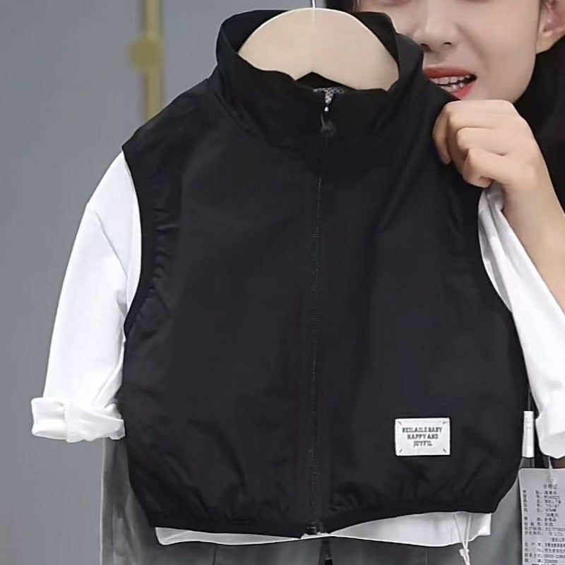 Vest Vest For Boys And Girls In Spring And Autum Outer Wear Baby Fashionable Kidsren'S Vest Tops Kidsren'S Clothing - Image 3