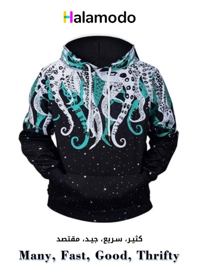 Men's Octopus Graphic Hoodie Sports Hoodie - pzsku/Z45871AC2A84CF6BF7523Z/45/_/1700186733/ccb6104a-1c90-44fd-ad7c-d5b797d17d84