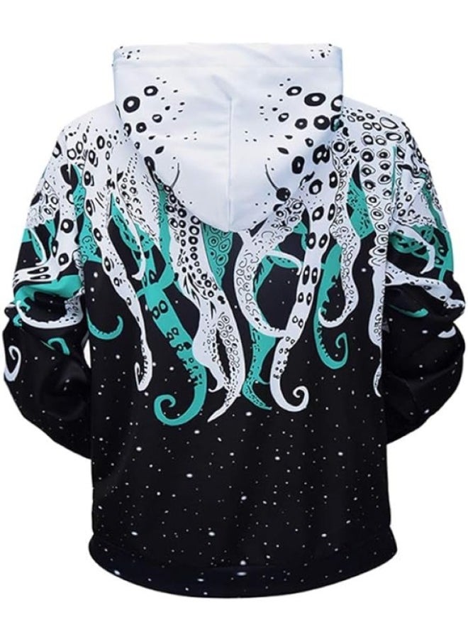 Men's Octopus Graphic Hoodie Sports Hoodie - pzsku/Z45871AC2A84CF6BF7523Z/45/_/1700186735/385ef0f9-750d-4077-87dd-db0cfa90033b