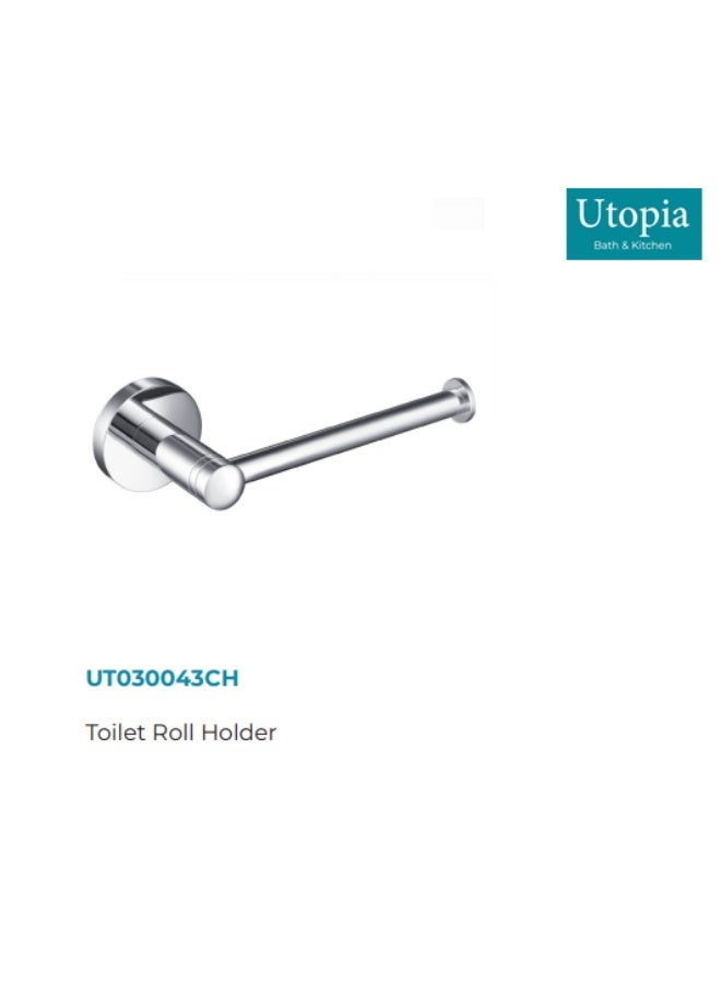 UTOPIA Toiler Roll Holder, Chrome (UK-Origin)