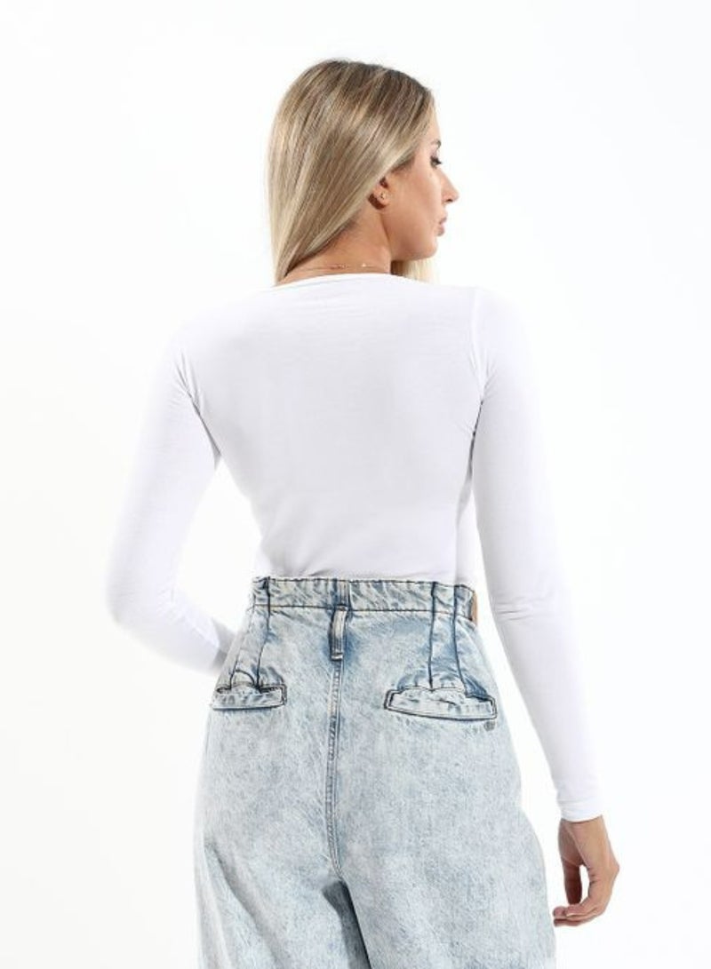 COTTONIL Women Cotton Full Sleeve Basic Body Top  - Image 3