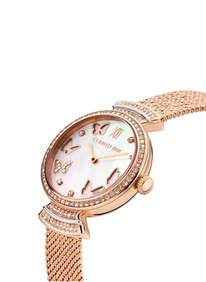 شيروتي 1881 Women's Analog Round Shape Metal Wrist Watch CIWLG0008703 - 30 Mm