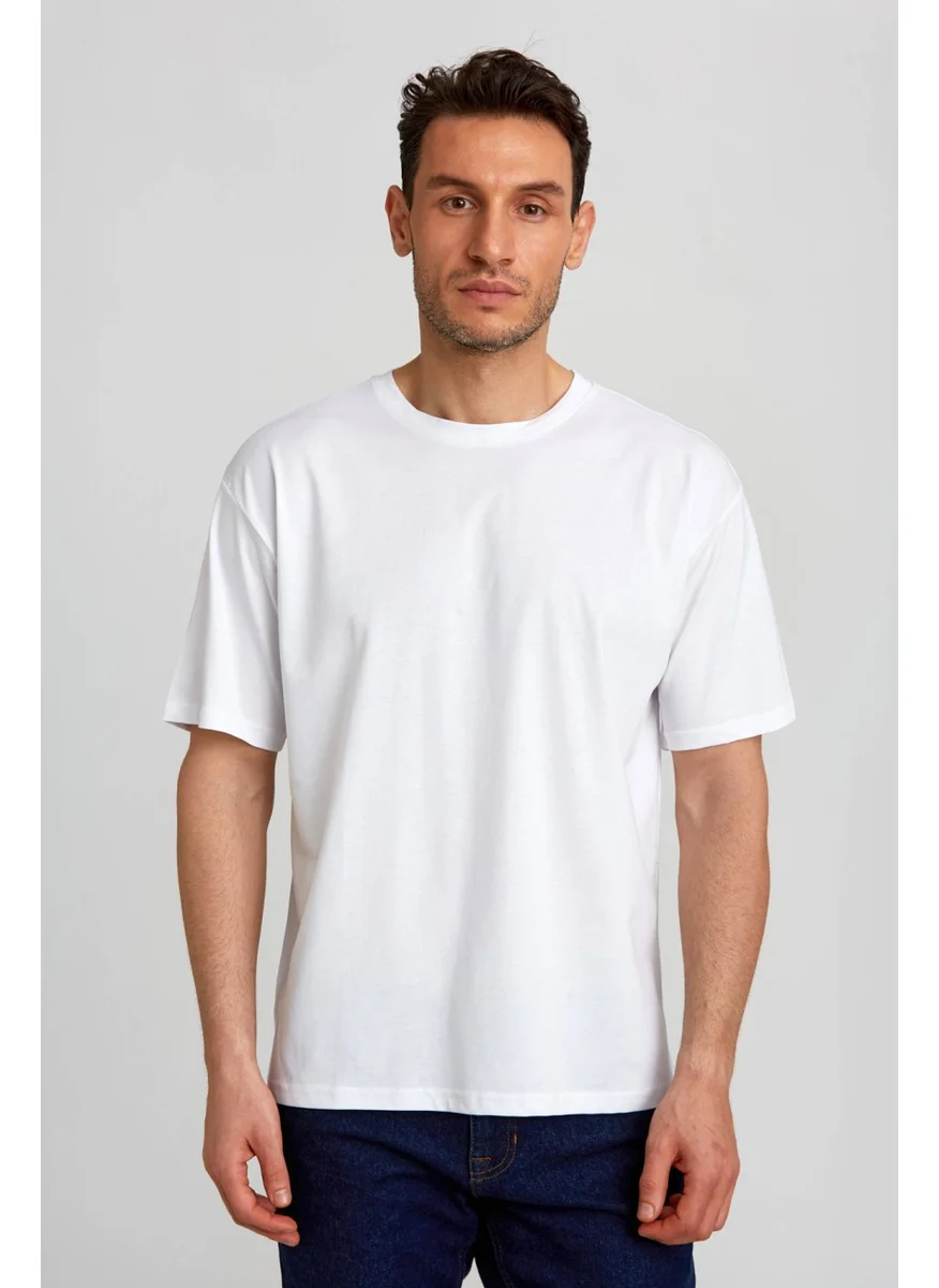 Bisse Basic Over Size T-Shirt White TS2410N24199_D01