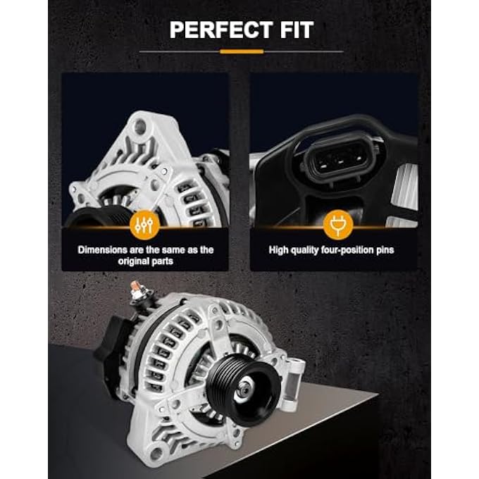 ROADFAR Alternator Replacement for Land Rover Range Rover Sport 2006 2007 2008 2009 4.2L 4.4L 11206 - Image 4