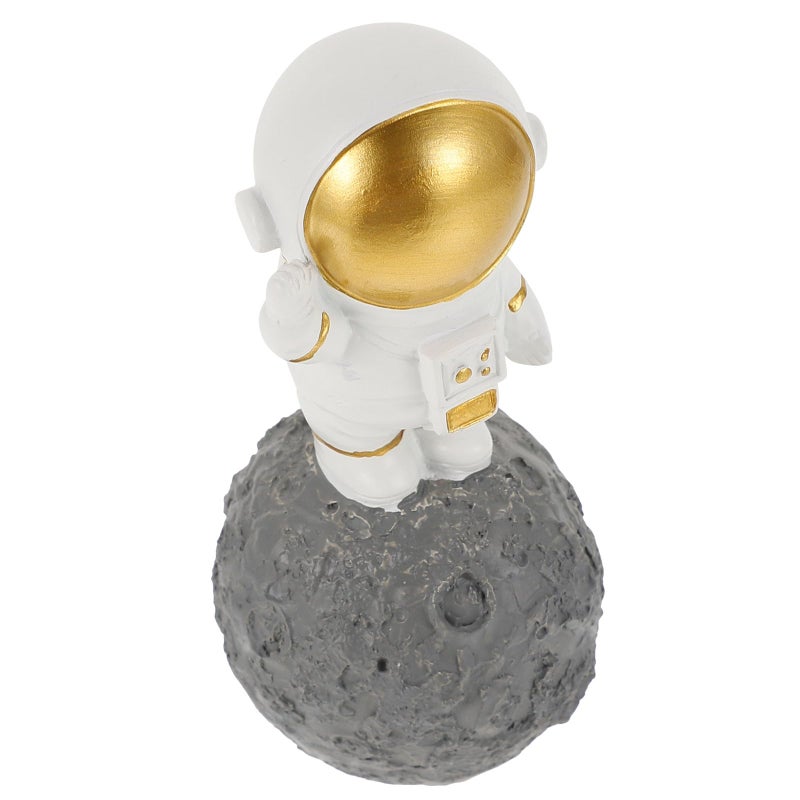 Resin Astronaut Figurine Spaceman Desktop Ornament Home Office Bedroom Decoration - Image 2
