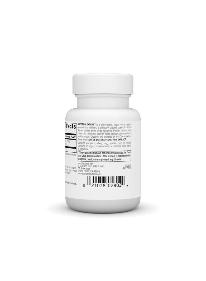 Source Naturals Source Naturals Serene Science Saffron Extract, for Mood Support* - 60 Tablets  - Image 3