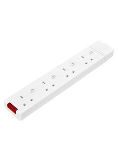 MASTERPLUG Masterplug SWG4-MP Four Socket Rewireable Trailing Socket with Power Indicator and Individual Switches, without Plug and Cable, 13 Amp, White  - Image 2
