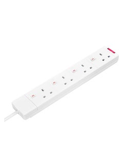MASTERPLUG Masterplug SWG4-MP Four Socket Rewireable Trailing Socket with Power Indicator and Individual Switches, without Plug and Cable, 13 Amp, White  - Image 5