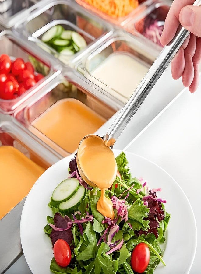 OCSParts OCS Parts Set of 3 Stainless Steel Culinary Ladles | One-Piece Dishwasher Safe Home, Restaurant, Buffet and Catering Serving Ladle for Sauces, Soup, Gravy, and Salad Dressing (1-3 - 5 Ounce) - Image 2
