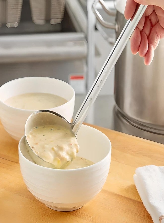 OCSParts OCS Parts Set of 3 Stainless Steel Culinary Ladles | One-Piece Dishwasher Safe Home, Restaurant, Buffet and Catering Serving Ladle for Sauces, Soup, Gravy, and Salad Dressing (1-3 - 5 Ounce) - Image 4