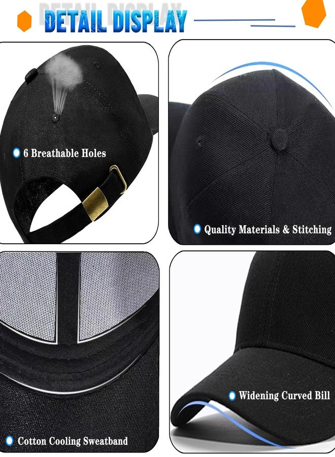 viofre Hats for Men Baseball Cap Mens Hat Rose Black Snapback Hats for Men Cotton Baseball Hat Fitted Snap Back Trucker Cap for Mens Women Flat Bill Brim Caps Golf Hiphop Dance Accessories Gifts - Image 3