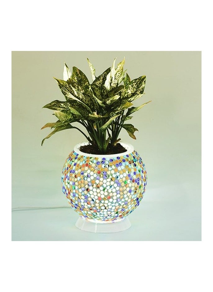 Garden - 1307-03 LED Self Watering Pot Indoor Pot Bed Lamp Pot with light Home Decor - Image 1