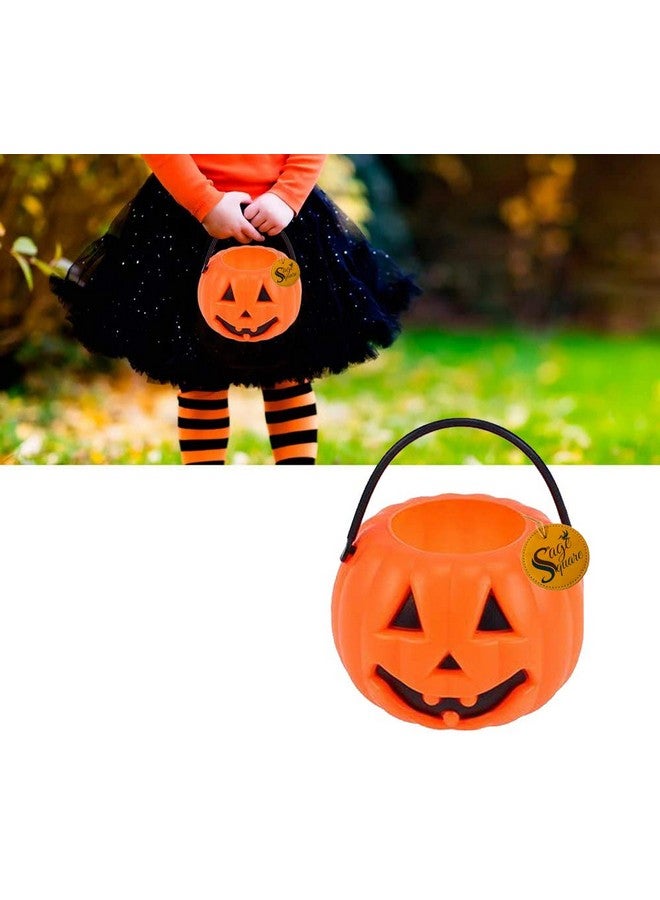 سايج سكوير سلة حلوى اليقطين للأطفال من Sage Square مناسبة للارتداء في الحفلات، أو ارتداء الملابس، أو الهالوين، أو تنكر الشخصيات، أو الحفلات المدرسية، أو الحفلات ذات الطابع الخاص، أو المسابقات، أو العروض المسرحية، أو الحفلات (قطعة واحدة) - Image 1