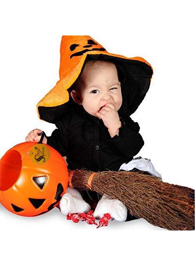 سايج سكوير سلة حلوى اليقطين للأطفال من Sage Square مناسبة للارتداء في الحفلات، أو ارتداء الملابس، أو الهالوين، أو تنكر الشخصيات، أو الحفلات المدرسية، أو الحفلات ذات الطابع الخاص، أو المسابقات، أو العروض المسرحية، أو الحفلات (قطعة واحدة) - Image 2