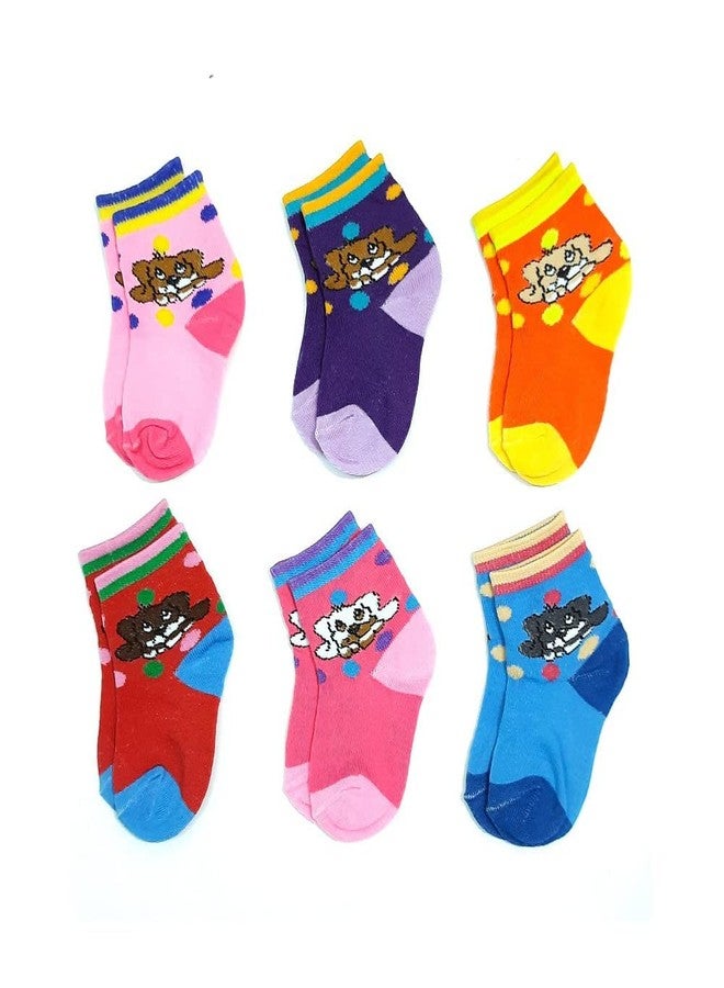 SIO Kids Cotton Ankle Length Socks Cotton Woolen Mix Baby Boys Girls Socks Pack Of 4 - Image 4