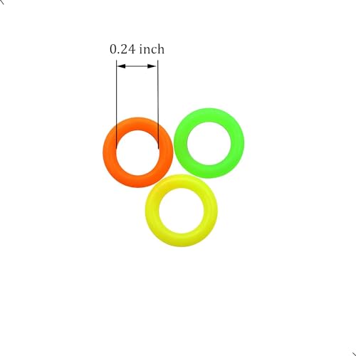 ZXUEZHENG 150 Pack Elasticity Silicone Soft Stitch Ring Markers for Knitting Crochet Etc, (Small Size for Needle Sizes 0-8, Orange, Yellow, Green) - Image 2