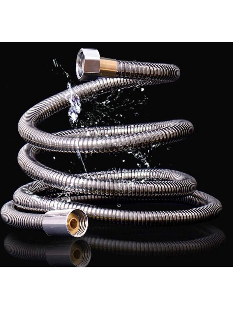 Rubik Shattaf Pipe Muslim Shower Hose Pipe For Toilet Handshower, Stainless Steel Flexible Explosion-Proof Encryption Hose (1.5 Meter) - Image 2